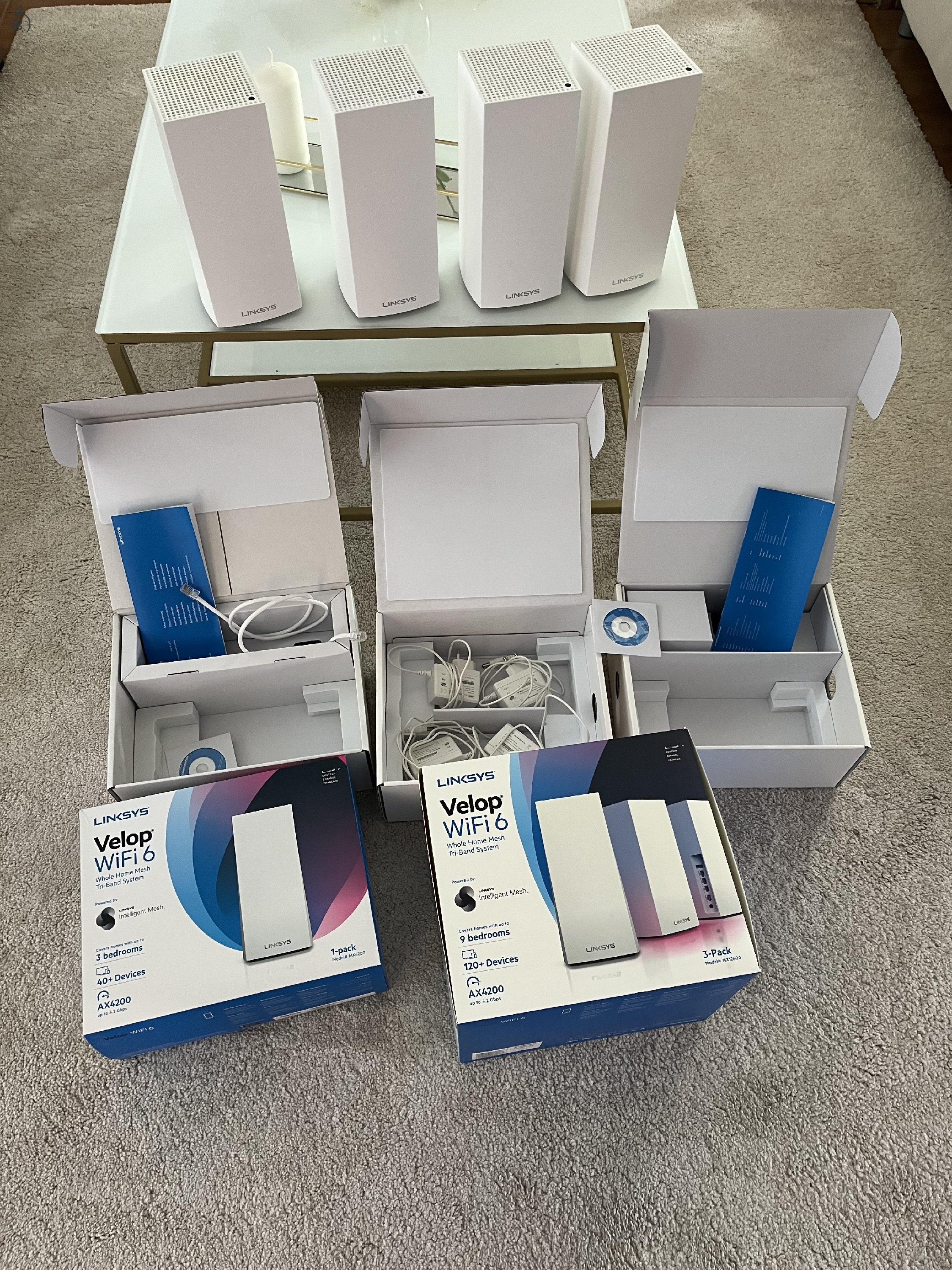  Linksys Velop MX4200 Mesh Wi-Fi 6 rendszer