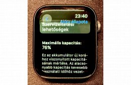 Apple Watch Series 4 + új Apple fekete szilikon szíj