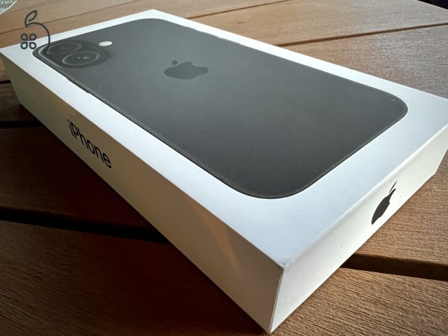 Új iPhone 16, 128GB, fekete, bontatlan