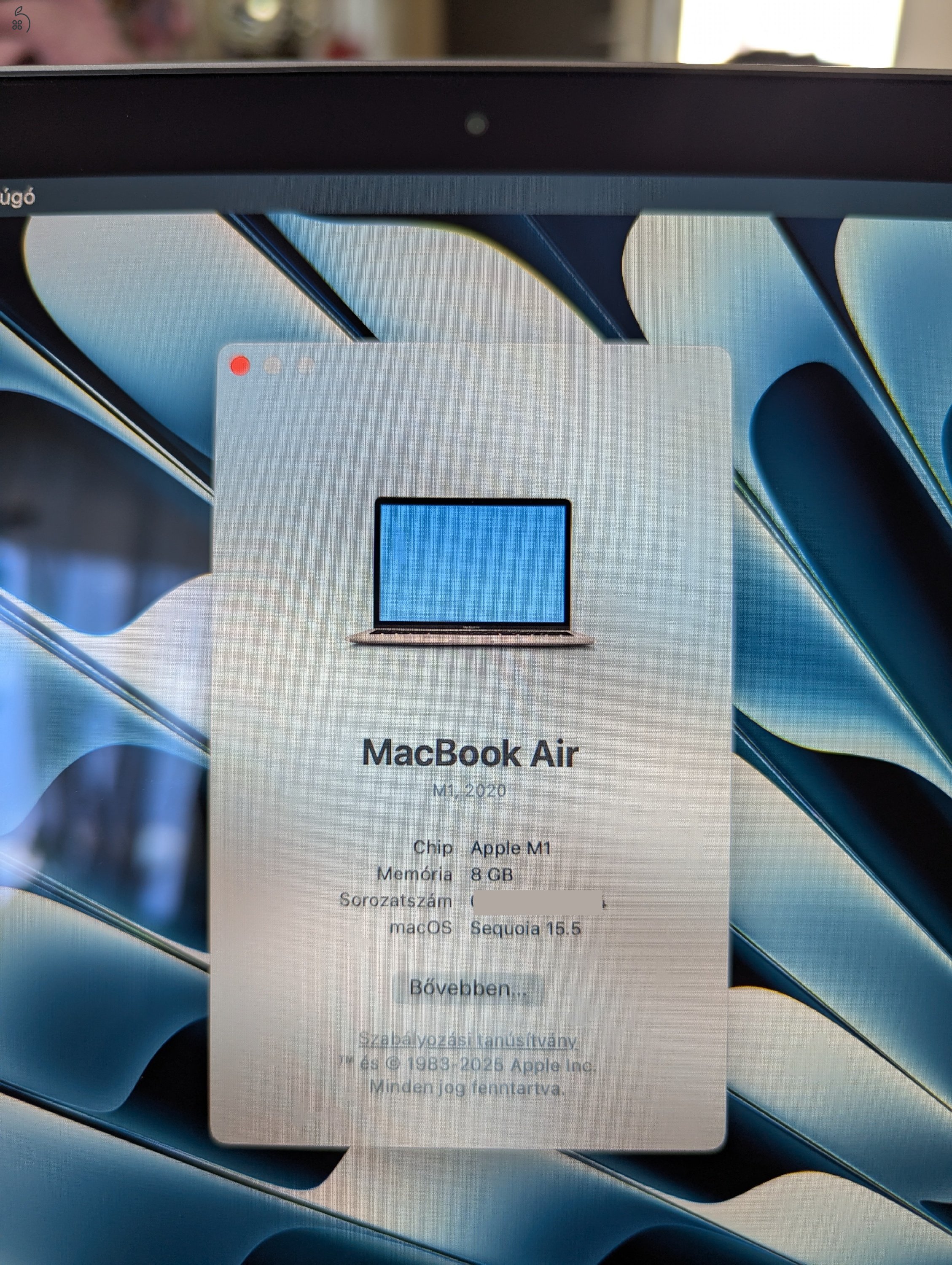 MacBook Air M1 Space Gray minden tartozék