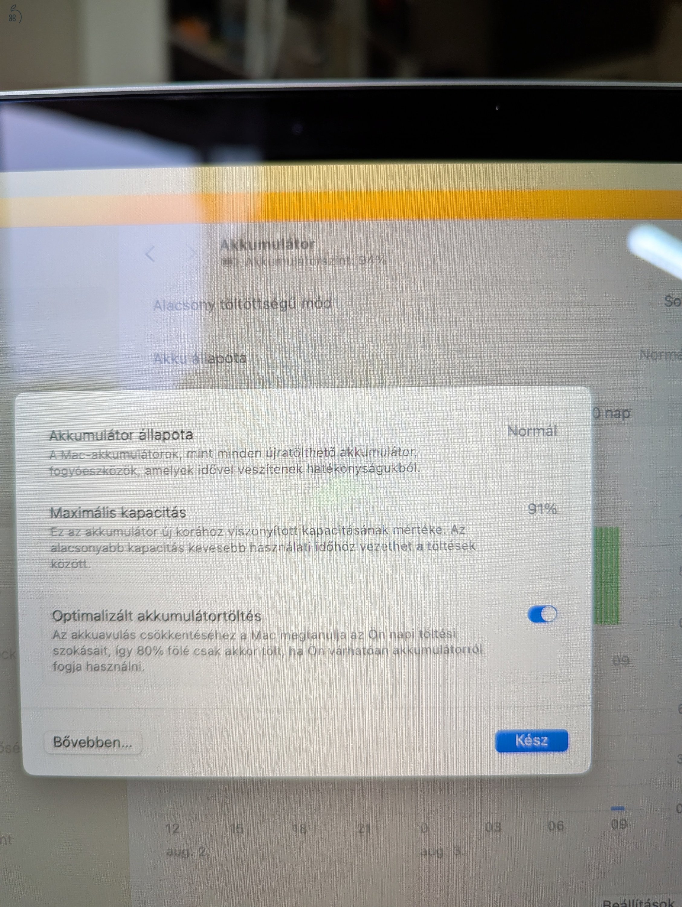 MacBook Pro M1 megkímélt állapot