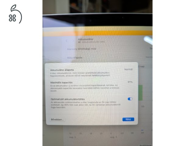MacBook Pro M1 megkímélt állapot