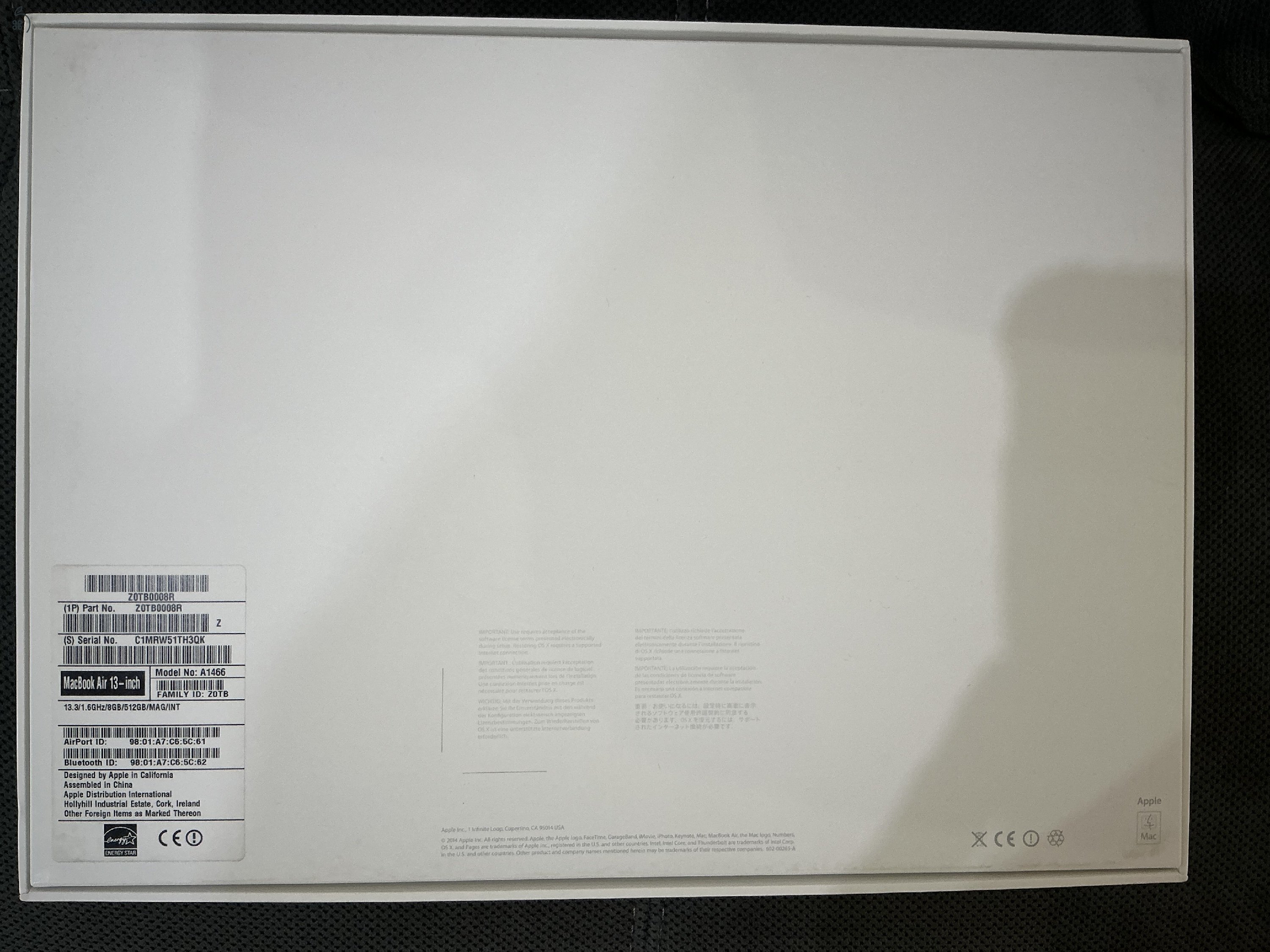 MacBook Air 13” 512GB