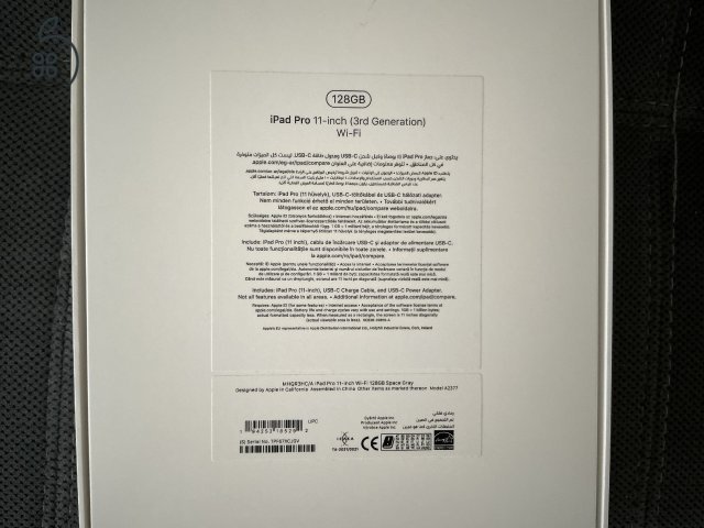 Apple iPad Pro 11” 3.gen wifi 128GB
