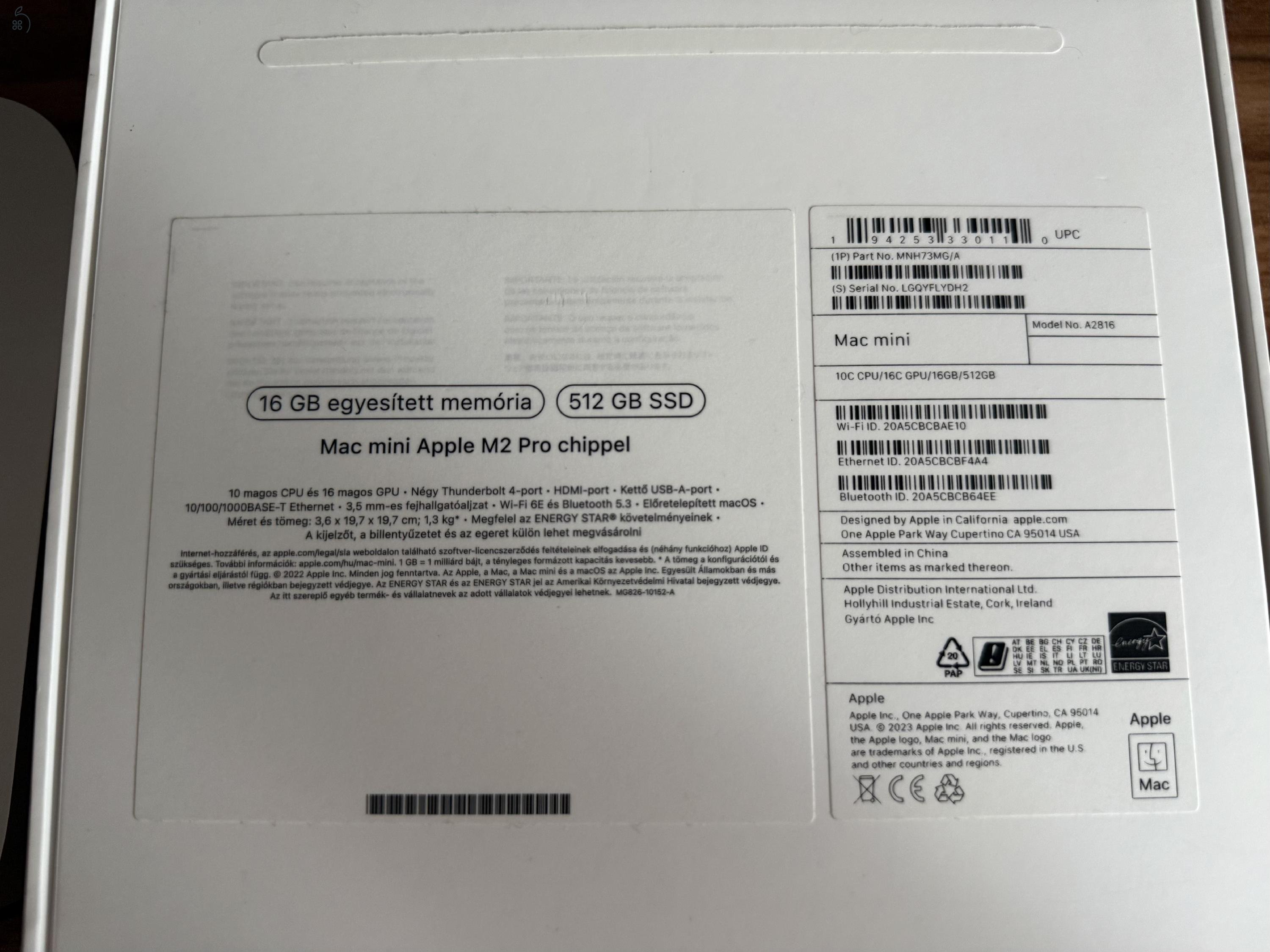 Mac Mini M2 Pro 16/512 GB