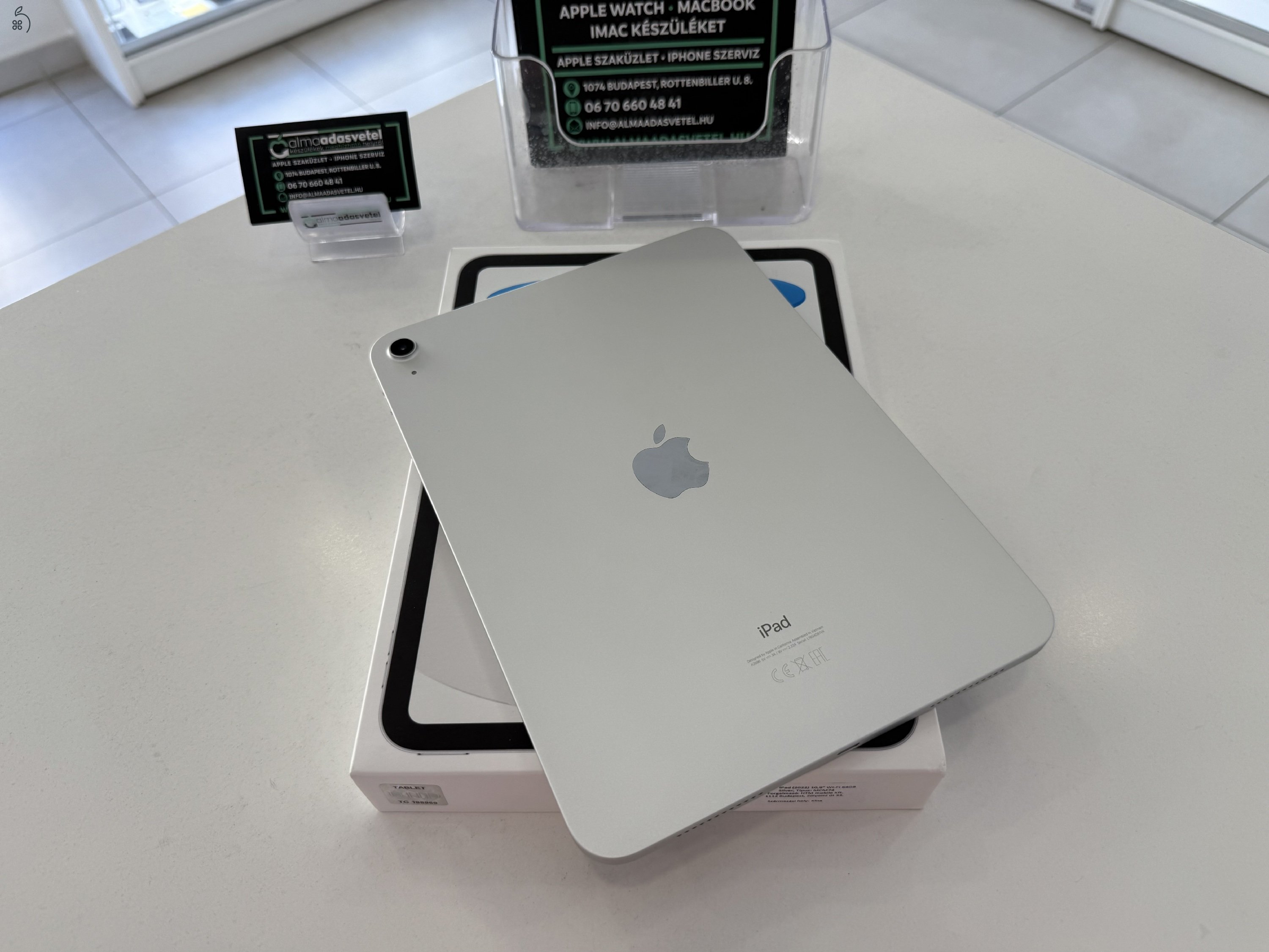 iPad 10th. 64GB Wifi újszerű/2026.03.13.Apple gar./Akku 100%/p4404