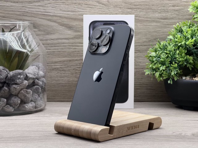 iPhone 15 Pro Black Titanium 128GB 2 ÉV Garanciával Számlával