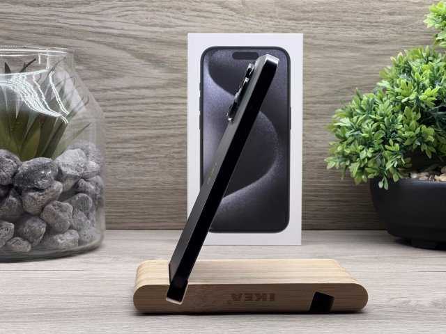 iPhone 15 Pro Black Titanium 128GB 2 ÉV Garanciával Számlával
