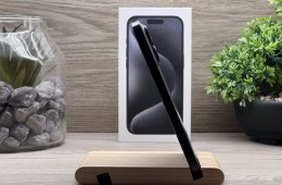 iPhone 15 Pro Black Titanium 128GB 2 ÉV Garanciával Számlával