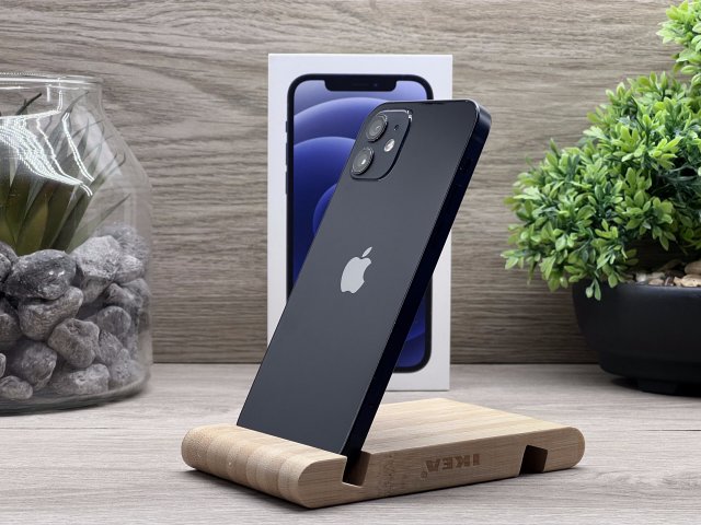 iPhone 12 Black 64GB 2 ÉV Garanciával Számlával Aksi 100%