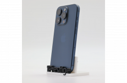 + Ajándékkal és 1 év garanciával! Felújított iPhone 15 Pro 128 GB Blue Titanium