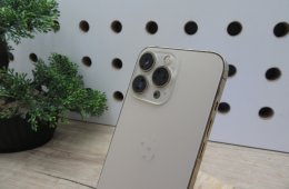 Apple iPhone 13 Pro – Arany elegancia kompromisszumok nélkül – 128 GB – Használt, karcmentes – 100%-os akkumulátor – 3 hónap garanciával