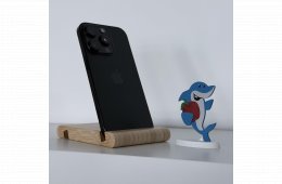 GYÖNYÖRŰ iPhone 16 Pro 256GB Black Titanium -1 ÉV GARANCIA - Kártyafüggetlen, MS3065, 100% Akksi