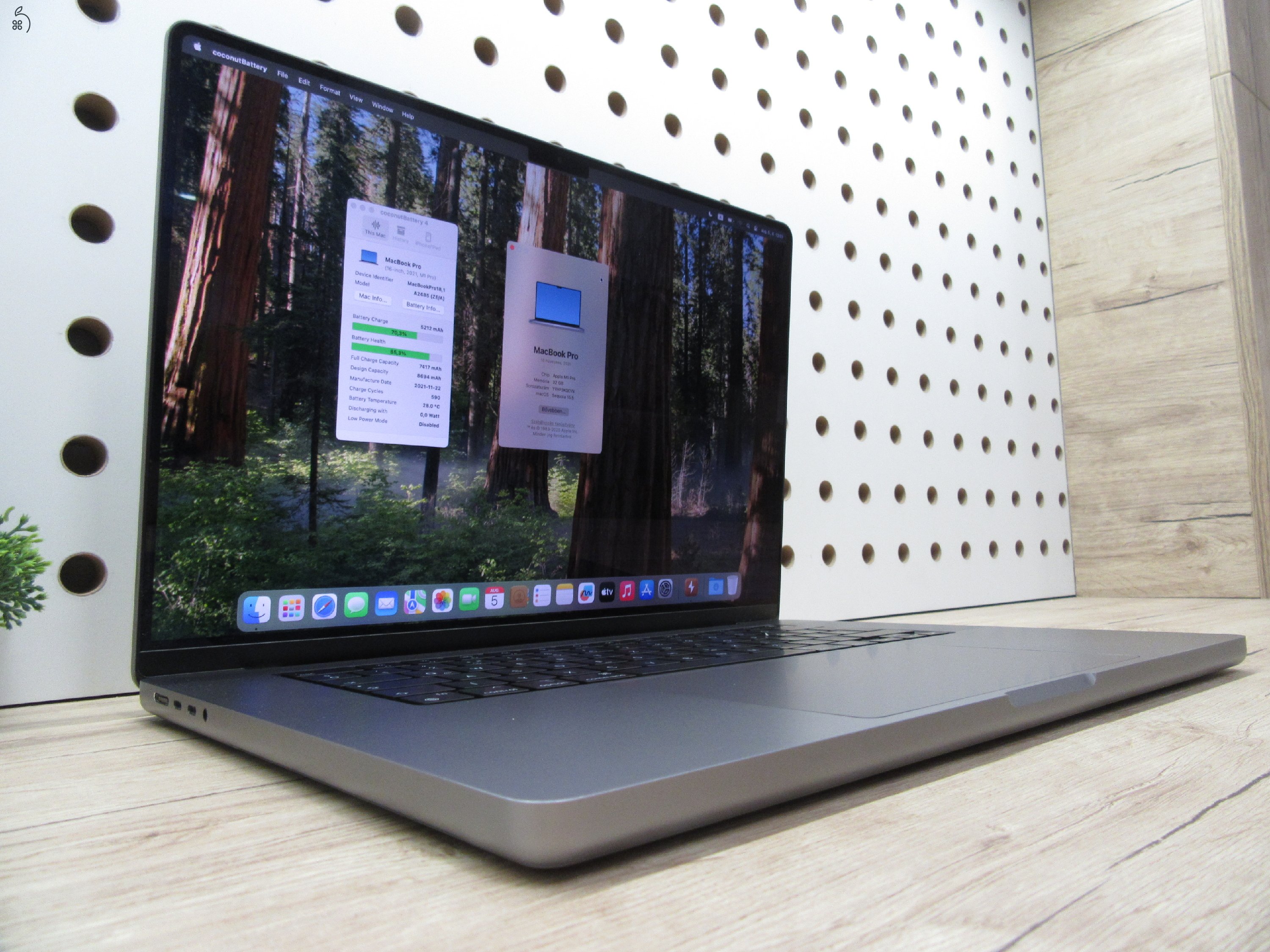 Apple Macbook 16 M1 Pro - 2021 - Használt, szép állapot - 32 Gb RAM - 500 Gb SSD - 3 hónap garancia