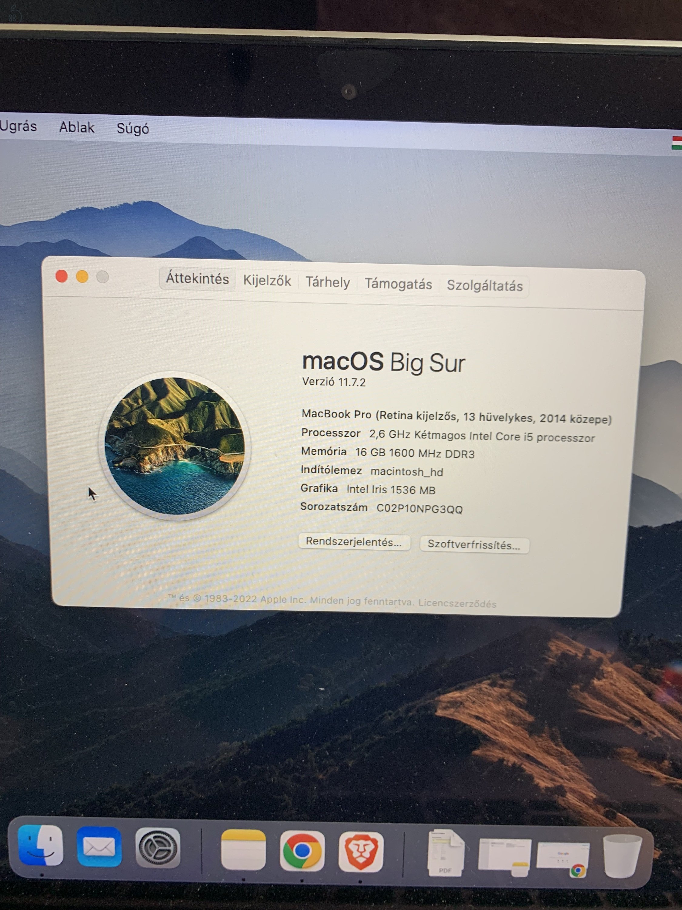 mid2014 Macbook pro 13 retina, 16 Gb ram, i5