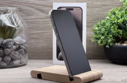 iPhone 15 Pro Natural Titanium 128GB 2 ÉV Garanciával Számlával Aksi 100%