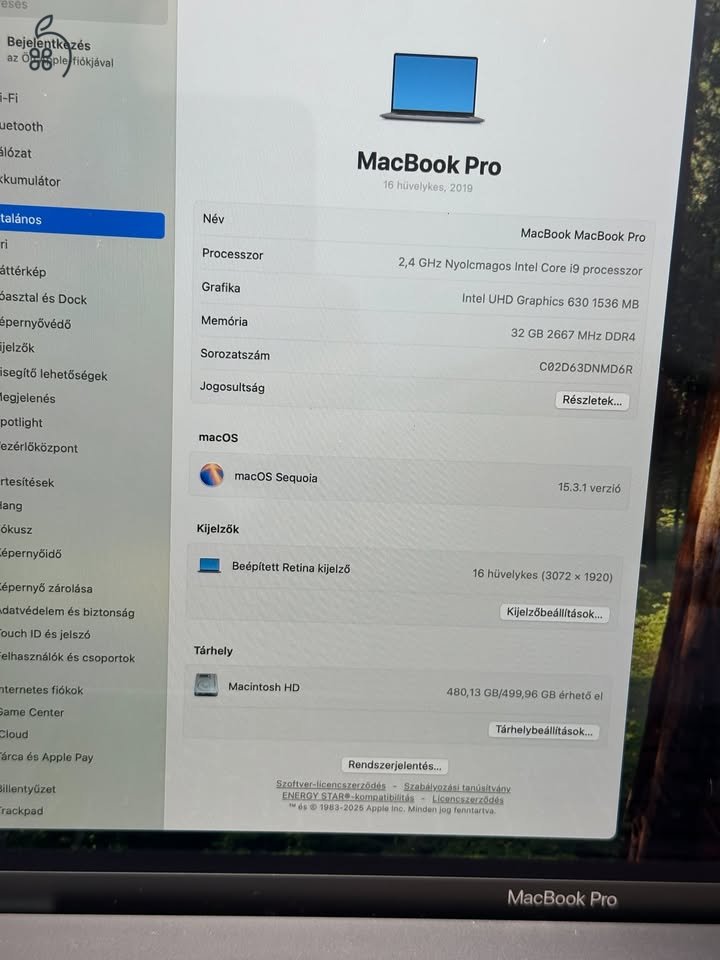 Macbook Pro 16