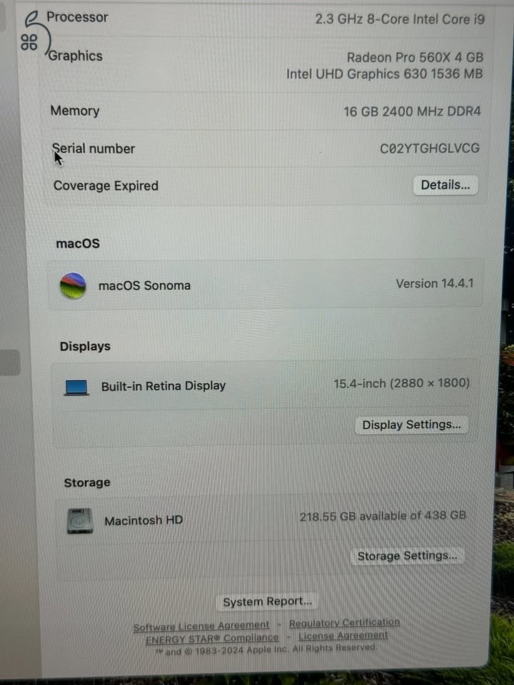 Macbook Pro 15 