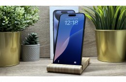  iPhone 15 Pro 256GB Kék, Független - Garancia, Számla 