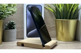 iPhone 15 Pro 256GB Kék, Független - Garancia, Számla 