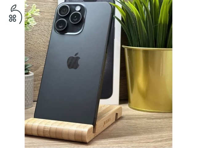 iPhone 15 Pro Max 256GB Fekete, Független - Garancia, Számla