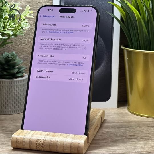 iPhone 15 Pro Max 256GB Fekete, Független - Garancia, Számla