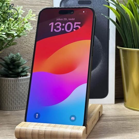 iPhone 15 Pro Max 256GB Fekete, Független - Garancia, Számla