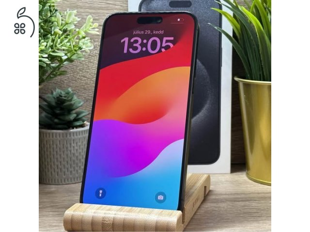 iPhone 15 Pro Max 256GB Fekete, Független - Garancia, Számla