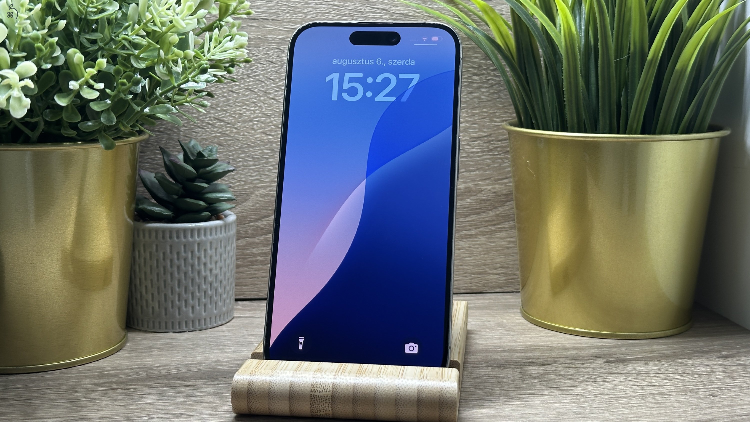  iPhone 15 Pro 128GB Szürke, Független - Garancia, Számla 