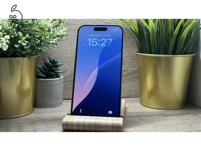  iPhone 15 Pro 128GB Szürke, Független - Garancia, Számla 