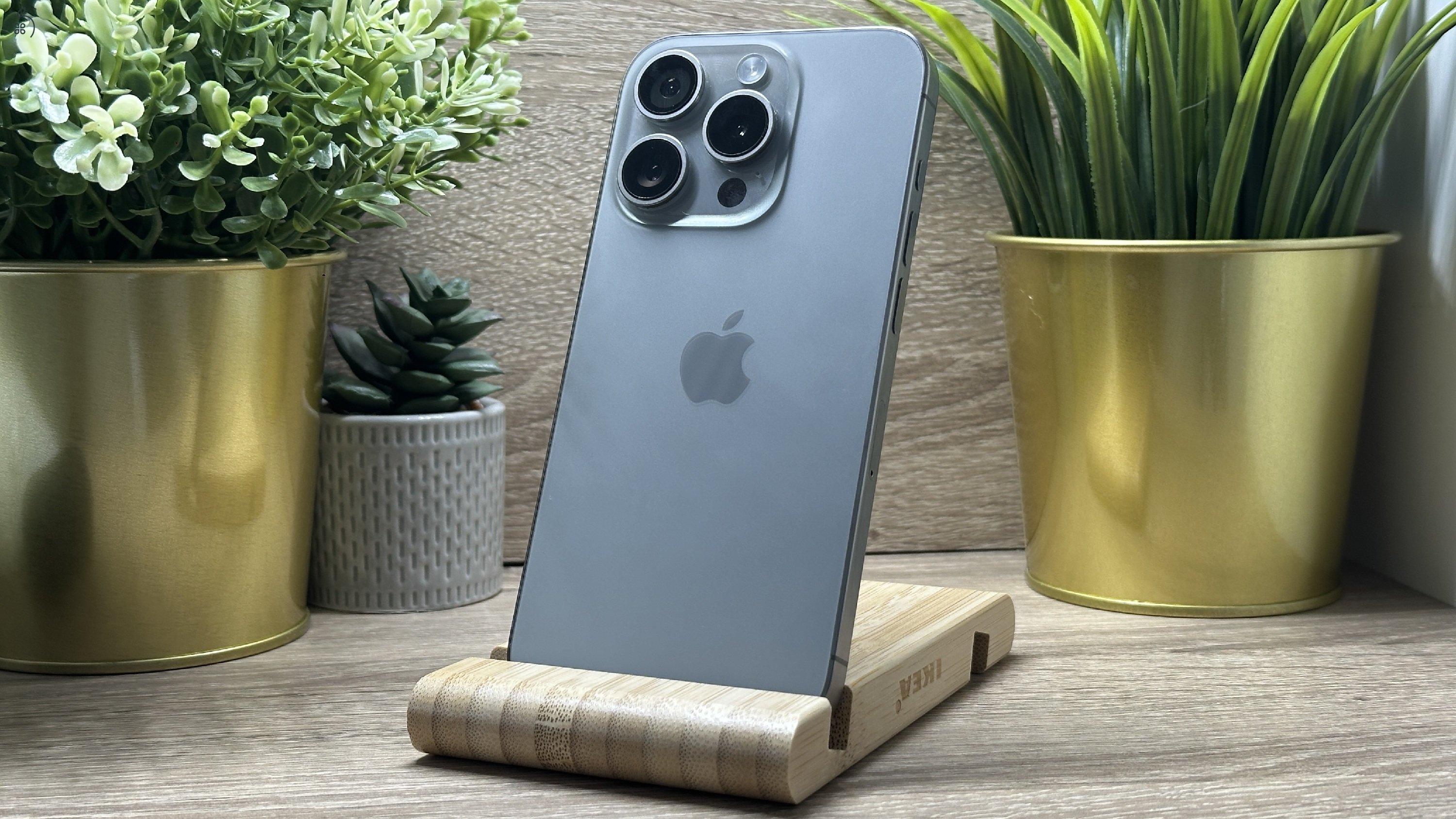  iPhone 15 Pro 128GB Szürke, Független - Garancia, Számla 