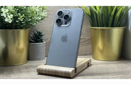  iPhone 15 Pro 128GB Szürke, Független - Garancia, Számla 