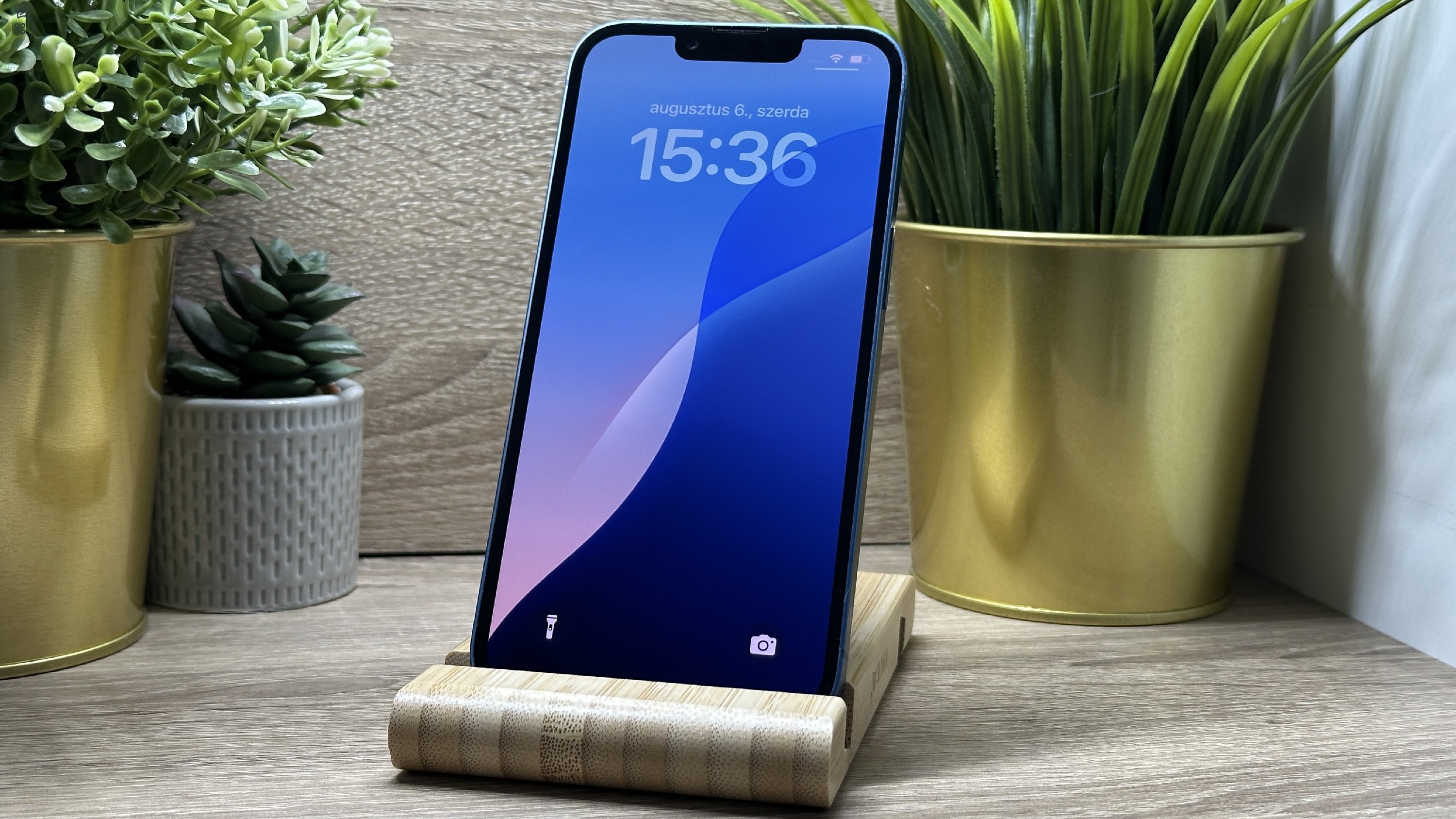  iPhone 13 128GB Kék, Független - Garancia, Számla 
