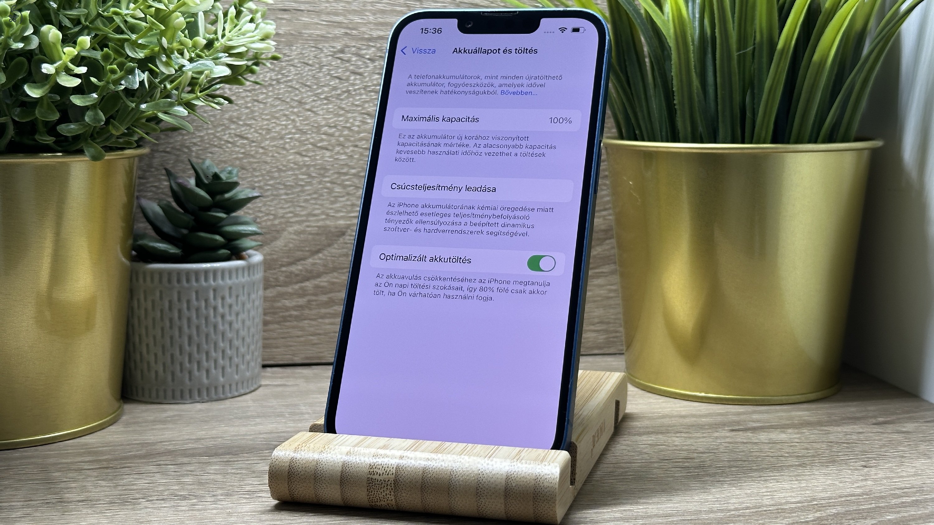  iPhone 13 128GB Kék, Független - Garancia, Számla 