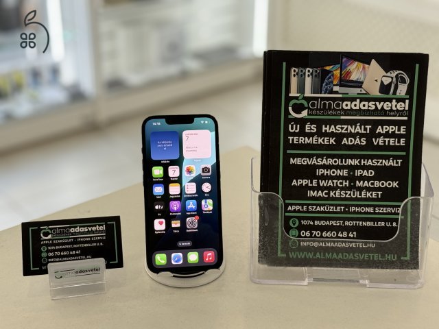iPhone 13 256GB Vodafone Használt/1-3 hónap gar./Akku 84%/p4408