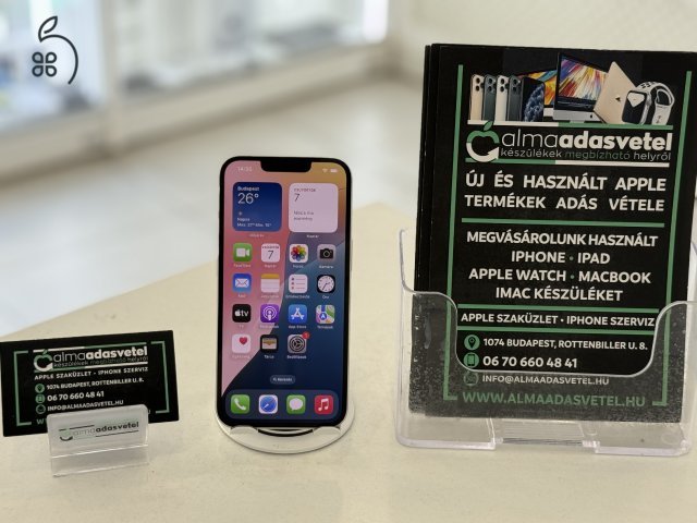 iPhone 13 256GB Független Nagyon Szép/1-3 hónap gar./Akku 87%/p4409