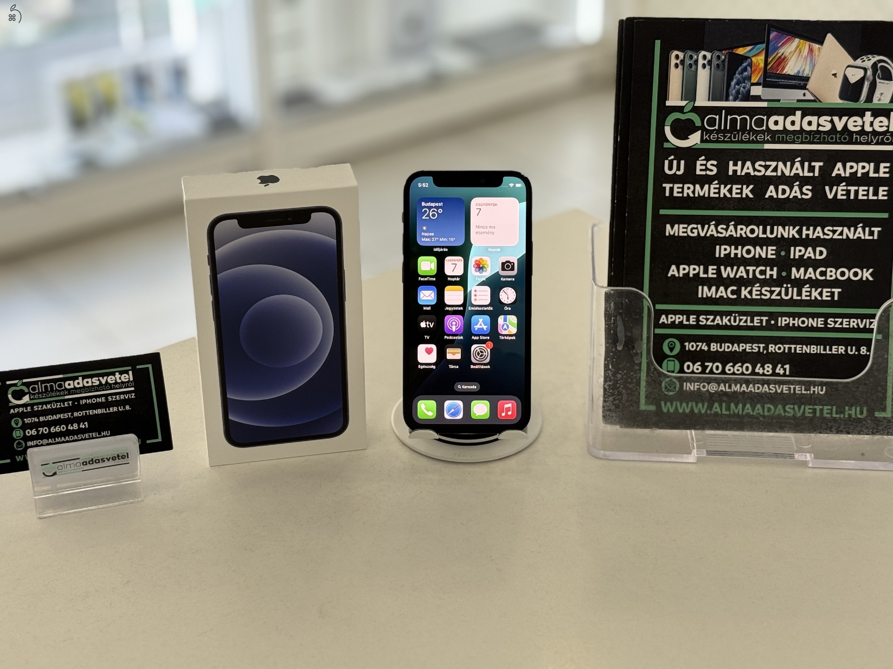 iPhone 12 Mini 64GB Független Használt/1 hónap gar./Akku 100%/p4411
