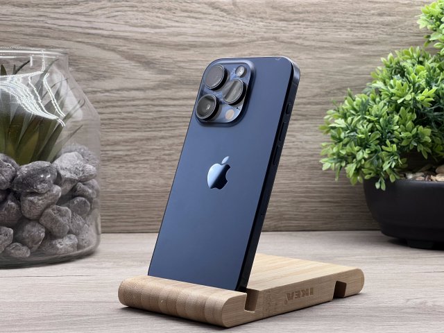 iPhone 15 Pro Blue Titanium 128GB 2 ÉV Garanciával Számlával Aksi 90%