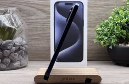 Hibátlan iPhone 15 Pro Max Blue Titanium 256GB 2 ÉV Garanciával Számlával Aksi 97%