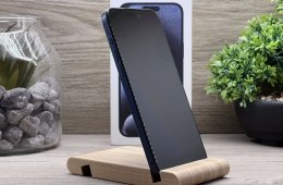 Hibátlan iPhone 15 Pro Max Blue Titanium 256GB 2 ÉV Garanciával Számlával Aksi 97%