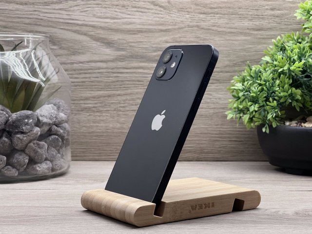 iPhone 12 Black 128GB 2 ÉV Garanciával Számlával