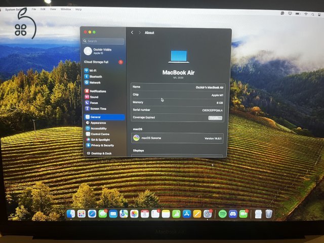 MacBook Air M1 2020 Eladó