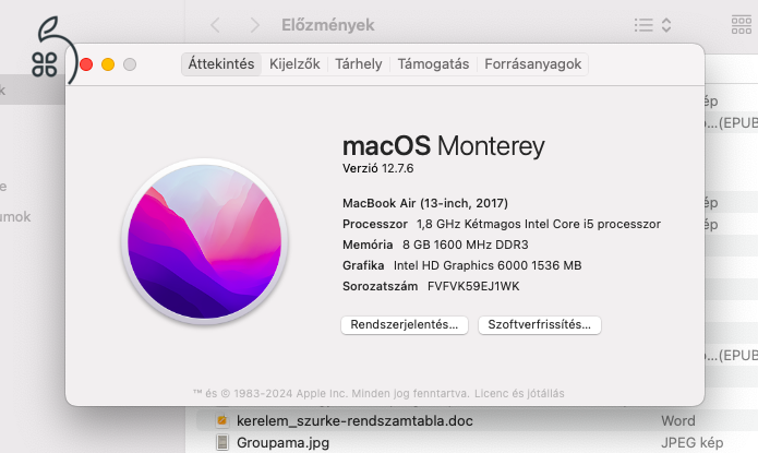 MacBook Air 13 2017 eladó, megkímélt állapotban