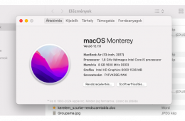 MacBook Air 13 2017 eladó, megkímélt állapotban