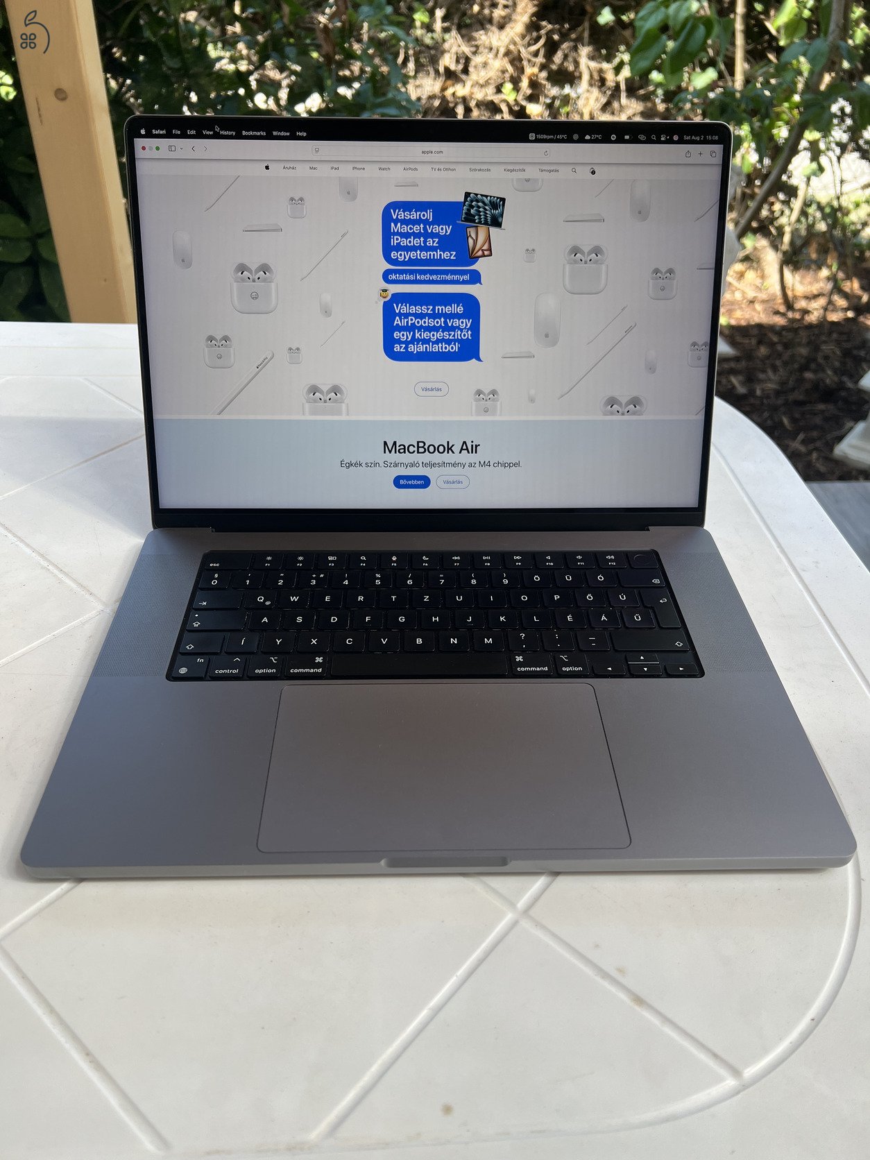 Eladó MacBook Pro 16 M1 Pro/16GB/1TB újszerű - irányár