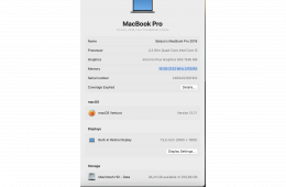 MacBook Pro 13 - Touch bar 2018 Core i5 2.3 Ghz / 16Gb / 256SSD