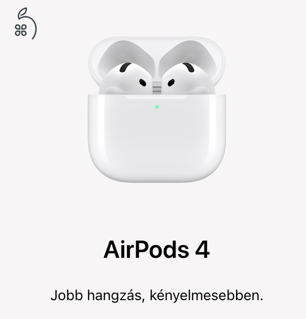 Eredeti Apple AirPods 4, fülhallgató, gyári bontatlan dobozában!!