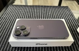 iPhone 14 Pro 128 GB (mélylila) - Garanciával és Pitaka tokkal
