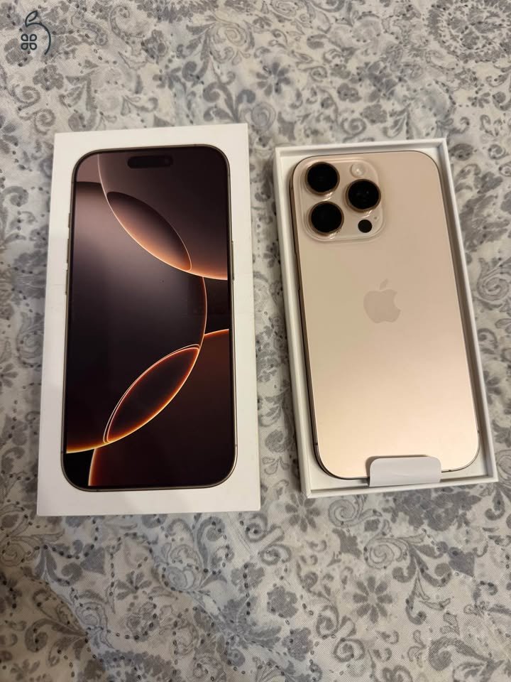 Apple Iphone 16 Pro, 256Gb, Desert Titanium, 3 év gyári garancia! ISTYLE vásárlás!
