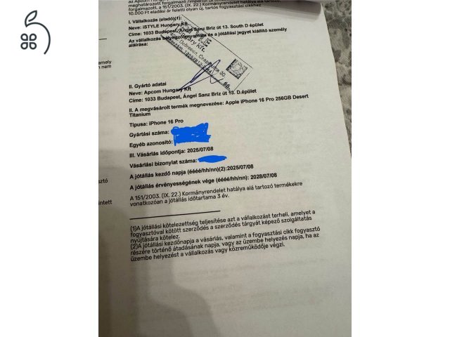 Apple Iphone 16 Pro, 256Gb, Desert Titanium, 3 év gyári garancia! ISTYLE vásárlás!